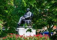 Bronze Statue in Park