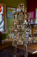 Metal Robot Sculpture