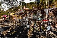 Rustic Roadside Building with Collectibles
