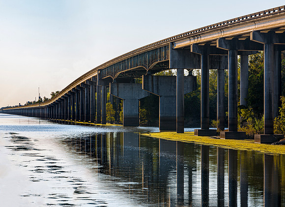 Concrete Bridge Over Water