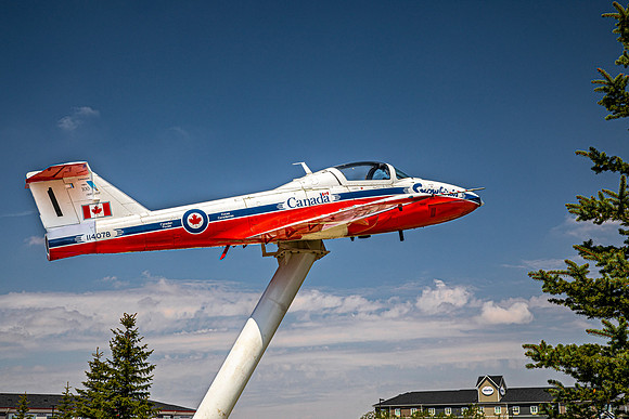 Canadian Snowbirds CT-114 Tutor Jet Display