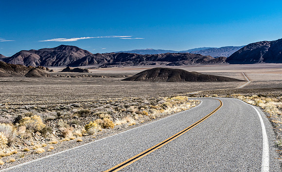 Desert Road Scenic View