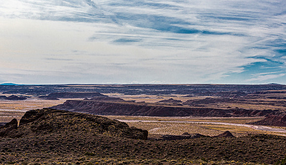 Desert Badlands Landscape