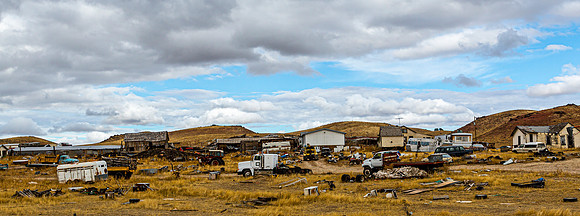 Rural Abandoned Homestead Panorama