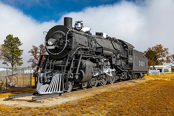 Santa Fe 3424 Locomotive Display