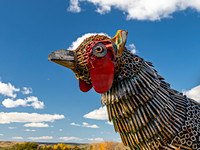 Metal Rooster Sculpture