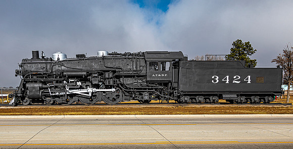 Santa Fe 3424 Steam Locomotive