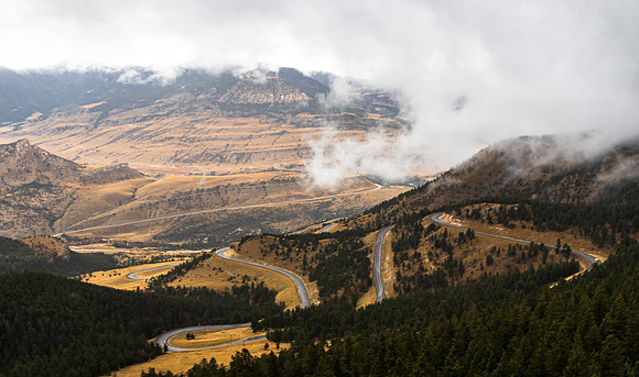 Mountain Road Landscape, Wyoming