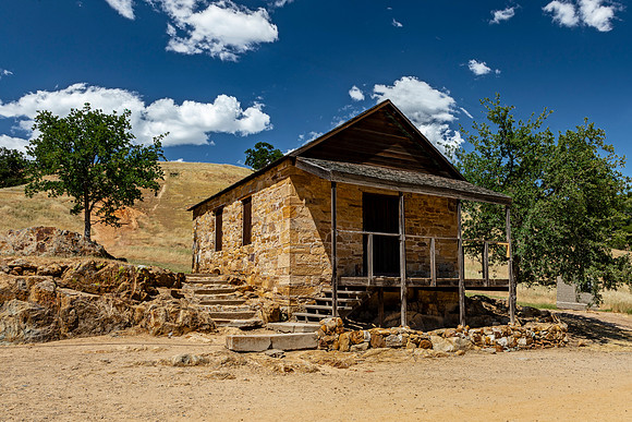 Historic Stone Building on Hill